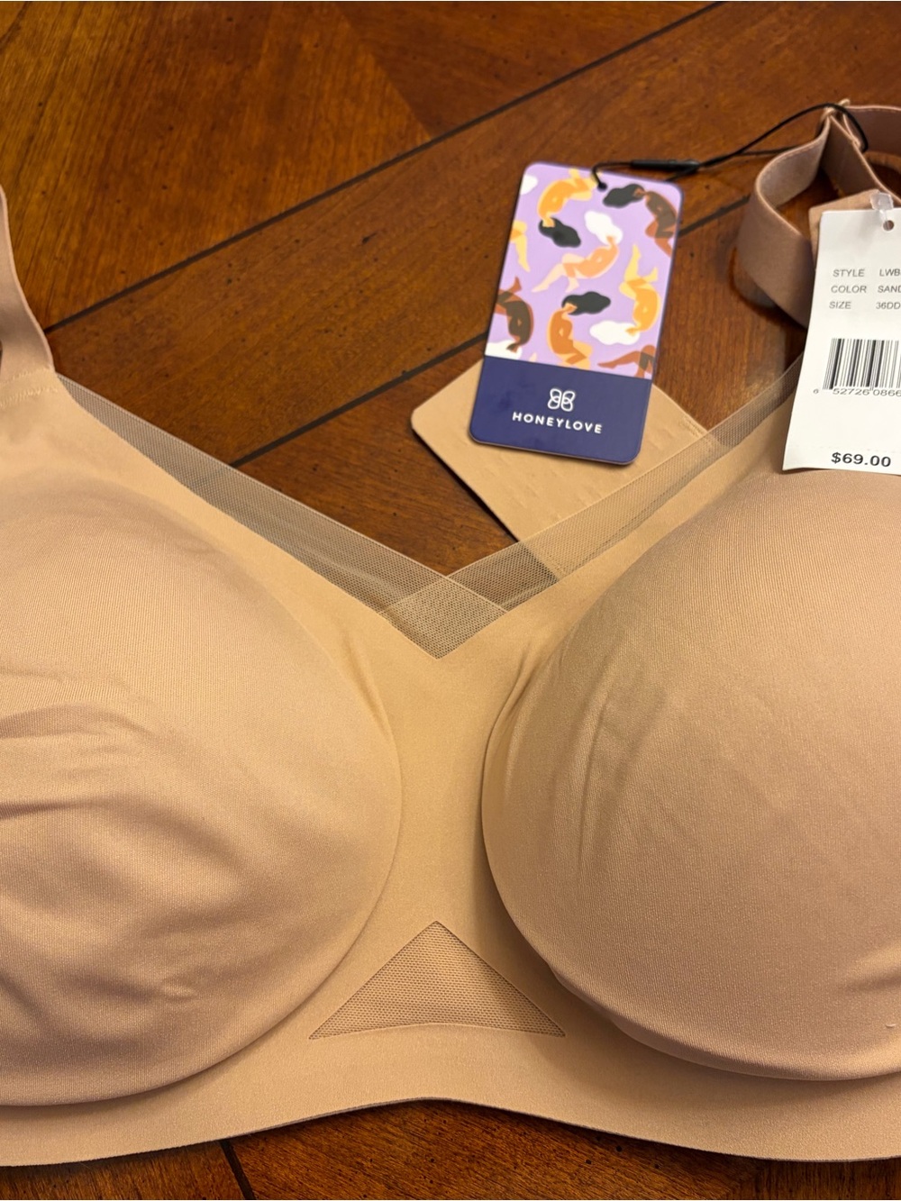 Honeylove Seamless T-Shirt Bra in Sand